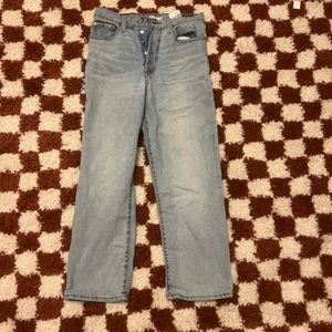 Never worn size 28 LEVI rib cage straight